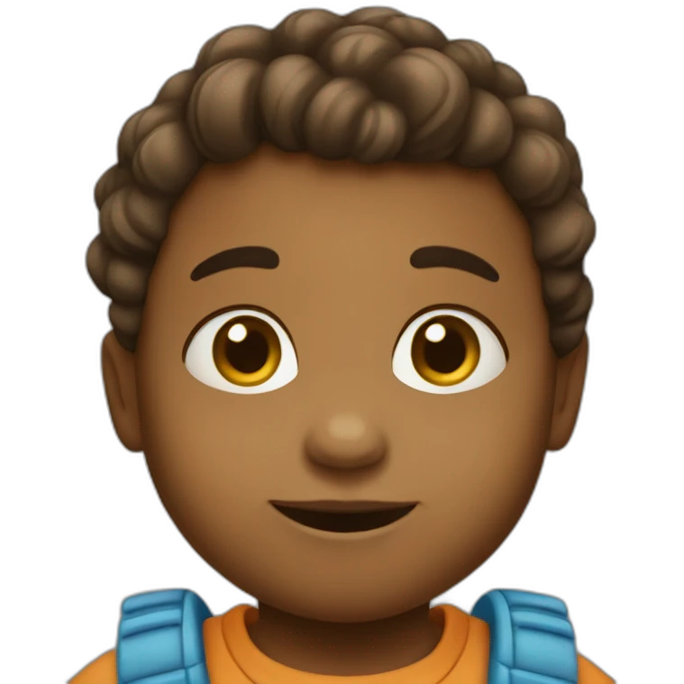 un bebe gateando emoji