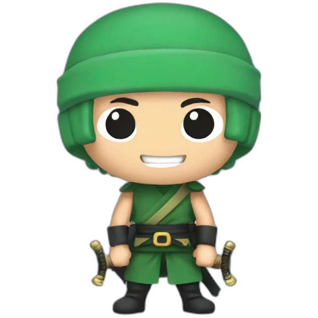 Zoro with 3 swords  emoji
