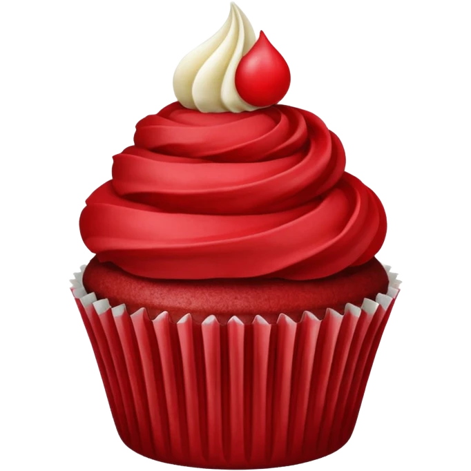 red velvet cupcake emoji
