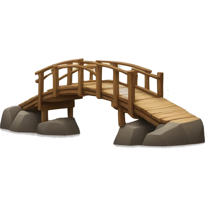 Wooden bridge to the left emoji