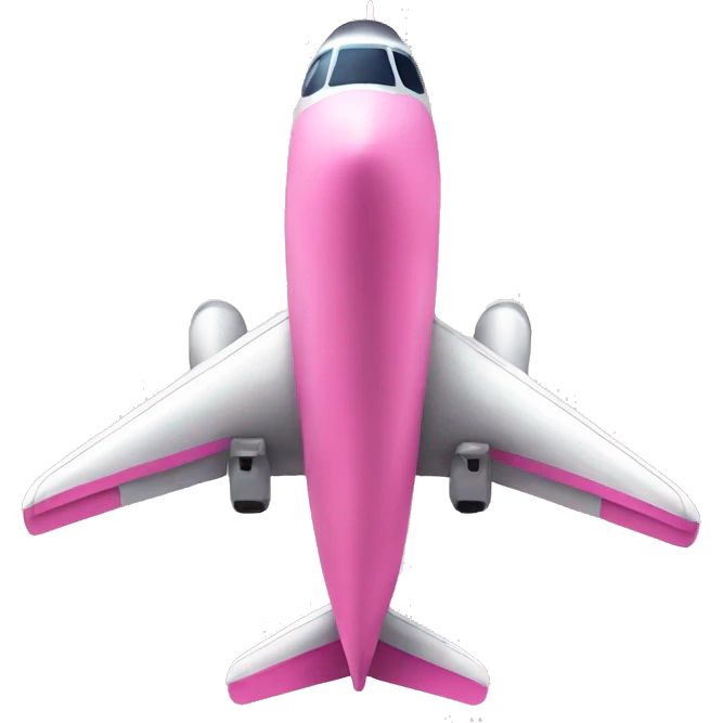 Pink airplane  emoji