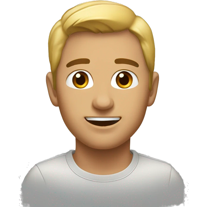 Коричневый пудель emoji