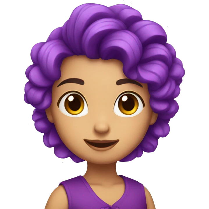 Flor morada  emoji