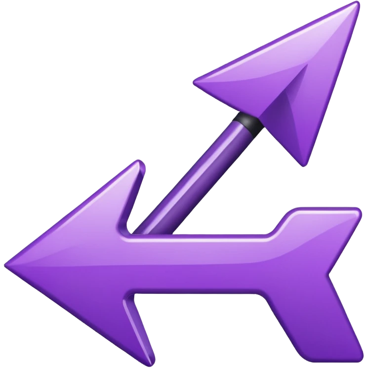 seta para direita roxa emoji