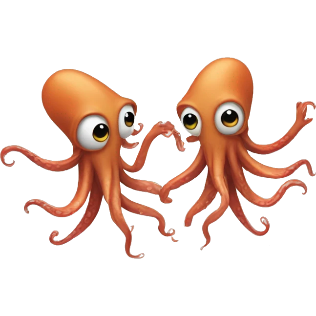 two squid dancing  emoji