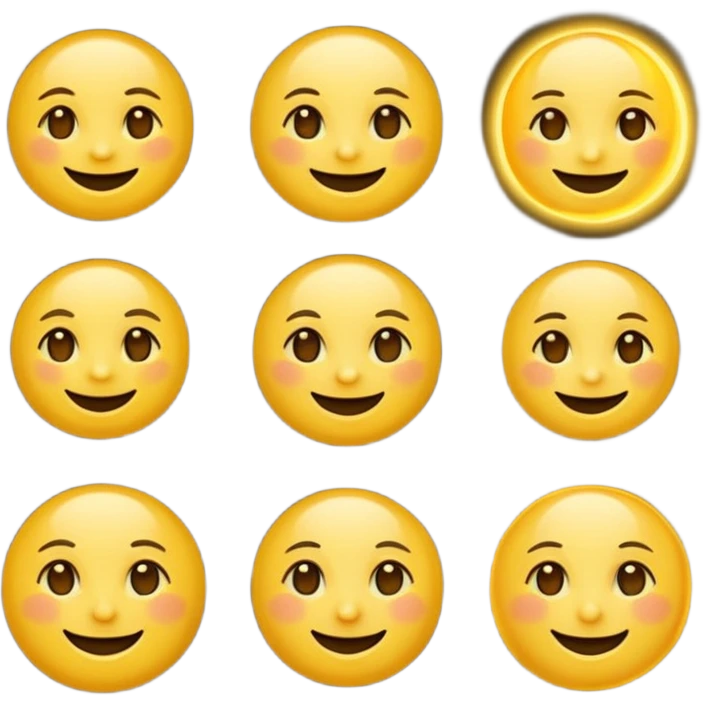 Genarate me a emoji of Drak mode moon and bright mode sun Like we got In our mobile phones emoji