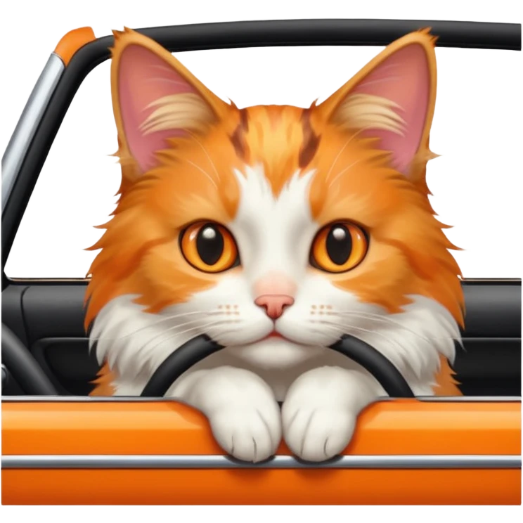 Cat in car  emoji
