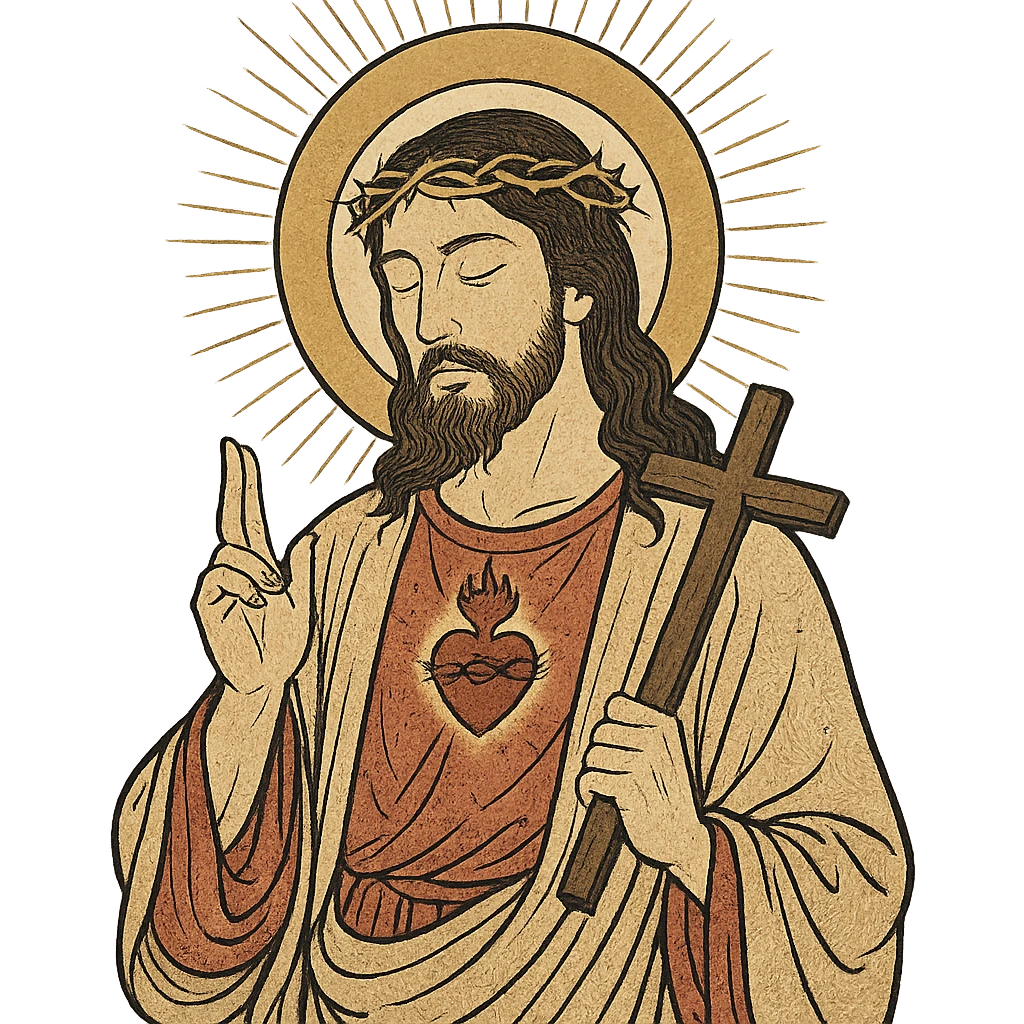 ukiyo-e style Jesus emoji