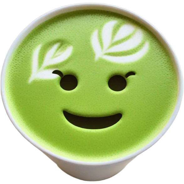 Matcha latte  emoji