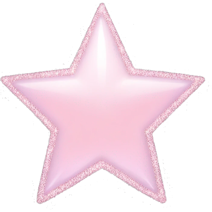 pale pink star sparkle emoji