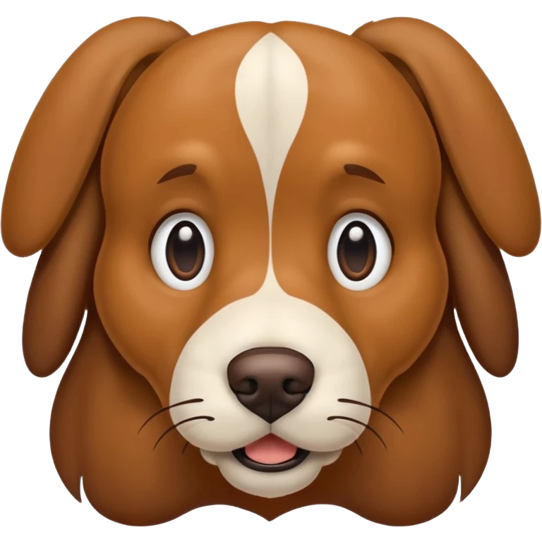 A big dog looking g forward emoji