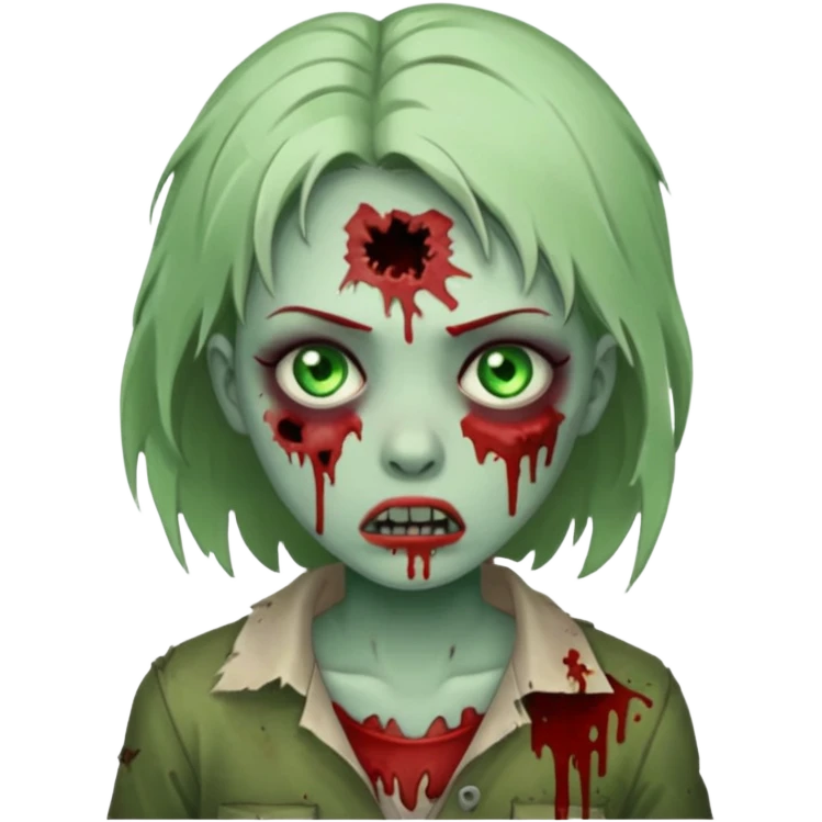 Garota zombi emoji