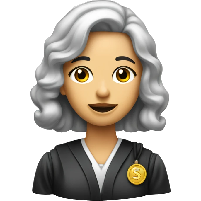 Honorable Judge Miss Certified Dime
 emoji