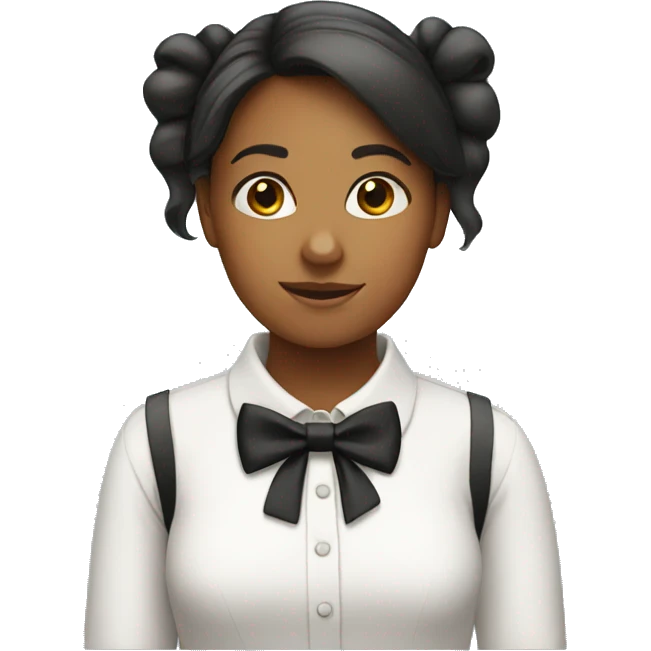 girl with Bow tie emoji