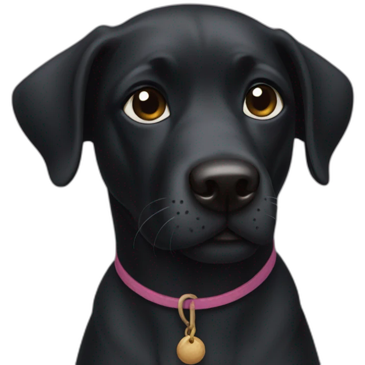 black dog chai dog emoji