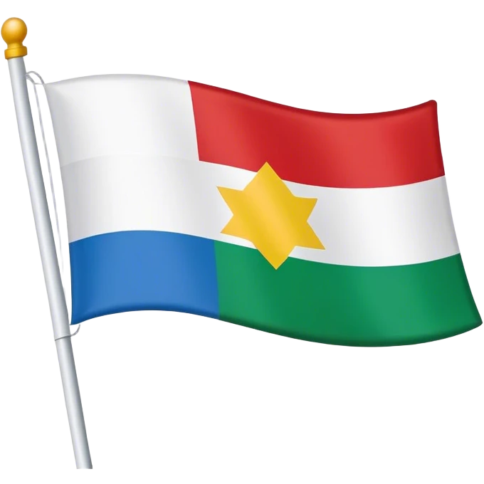 I want a Druze flag emoji made of five horizontal bands colored in the following order:
Green
Red
Yellow
Blue 
White

Don't add anything else to the flag. Imagine it's the pride flag but it has five bands colored in order as i told you above emoji