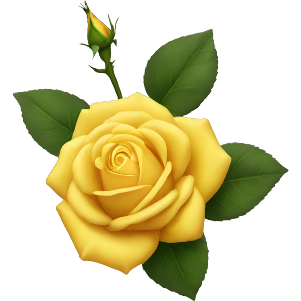 Yellow rose emoji