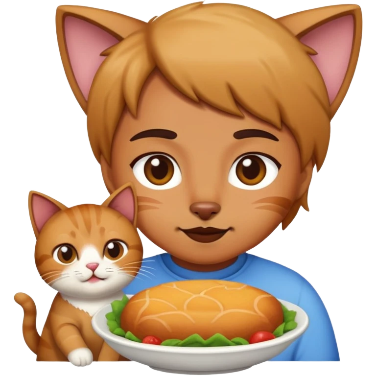 Someone eating a cat emoji