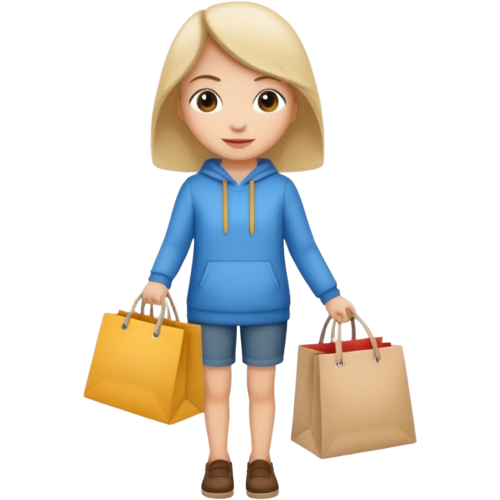 Someone going shopping emoji