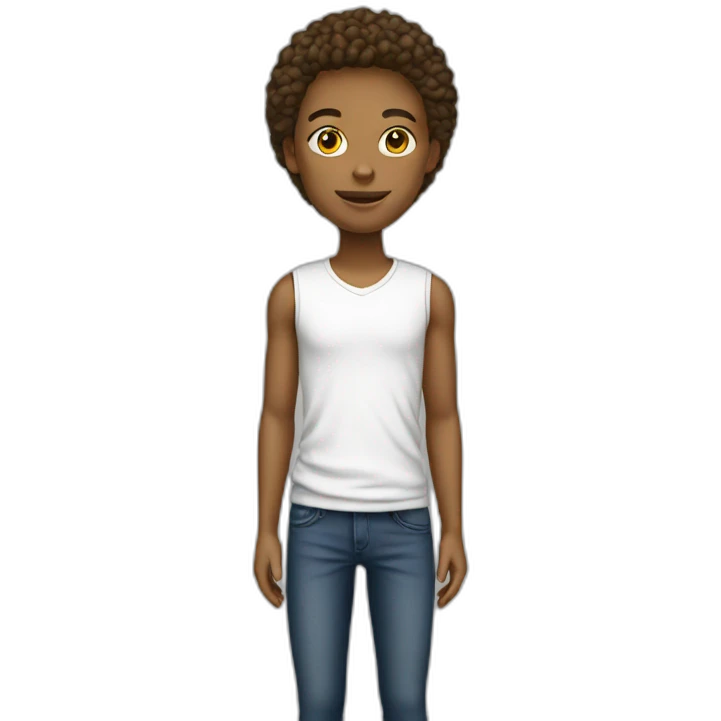 American teenage high schooler white emoji