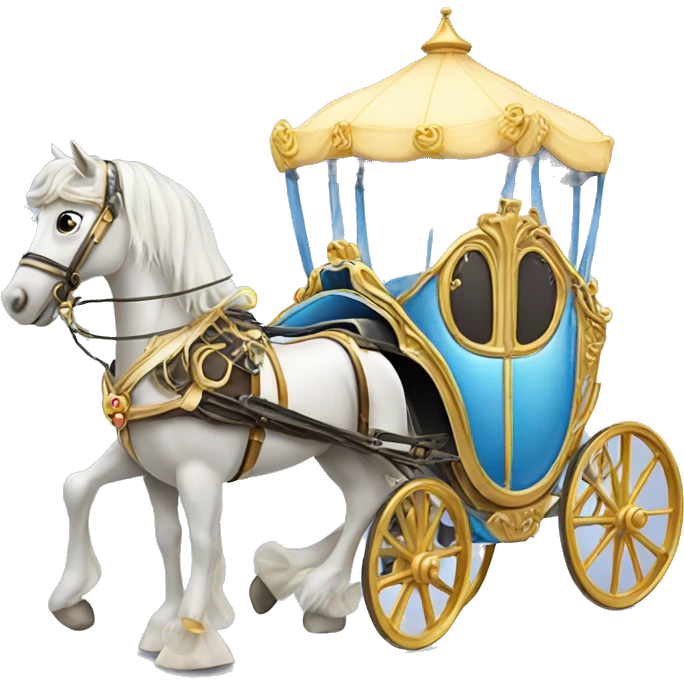 Cinderella Horse and carriage emoji