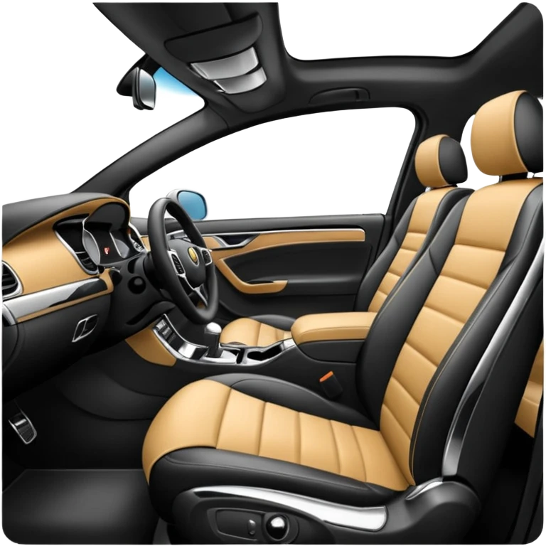 inside a car being wiped down emoji