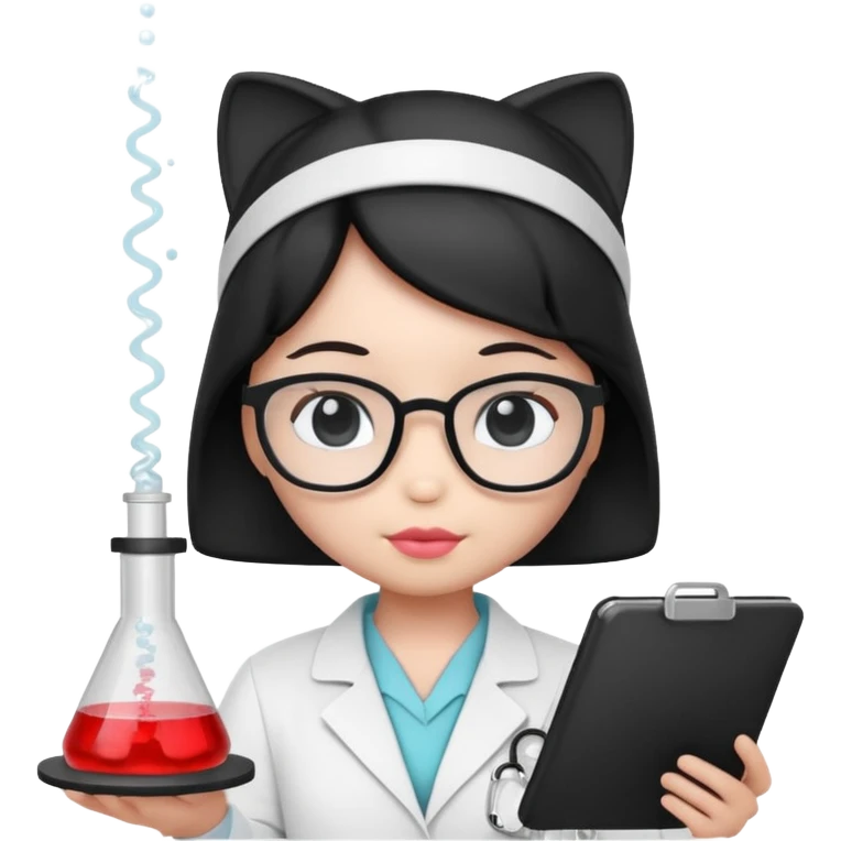 hello kitty science and black and white emoji