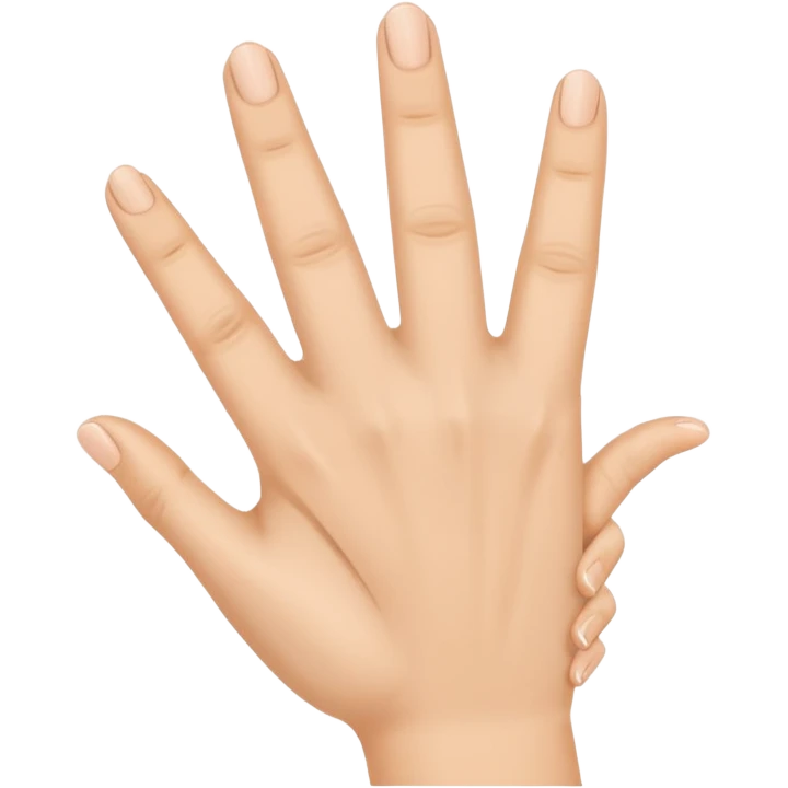 Hand with all fingers up except the ring finger emoji