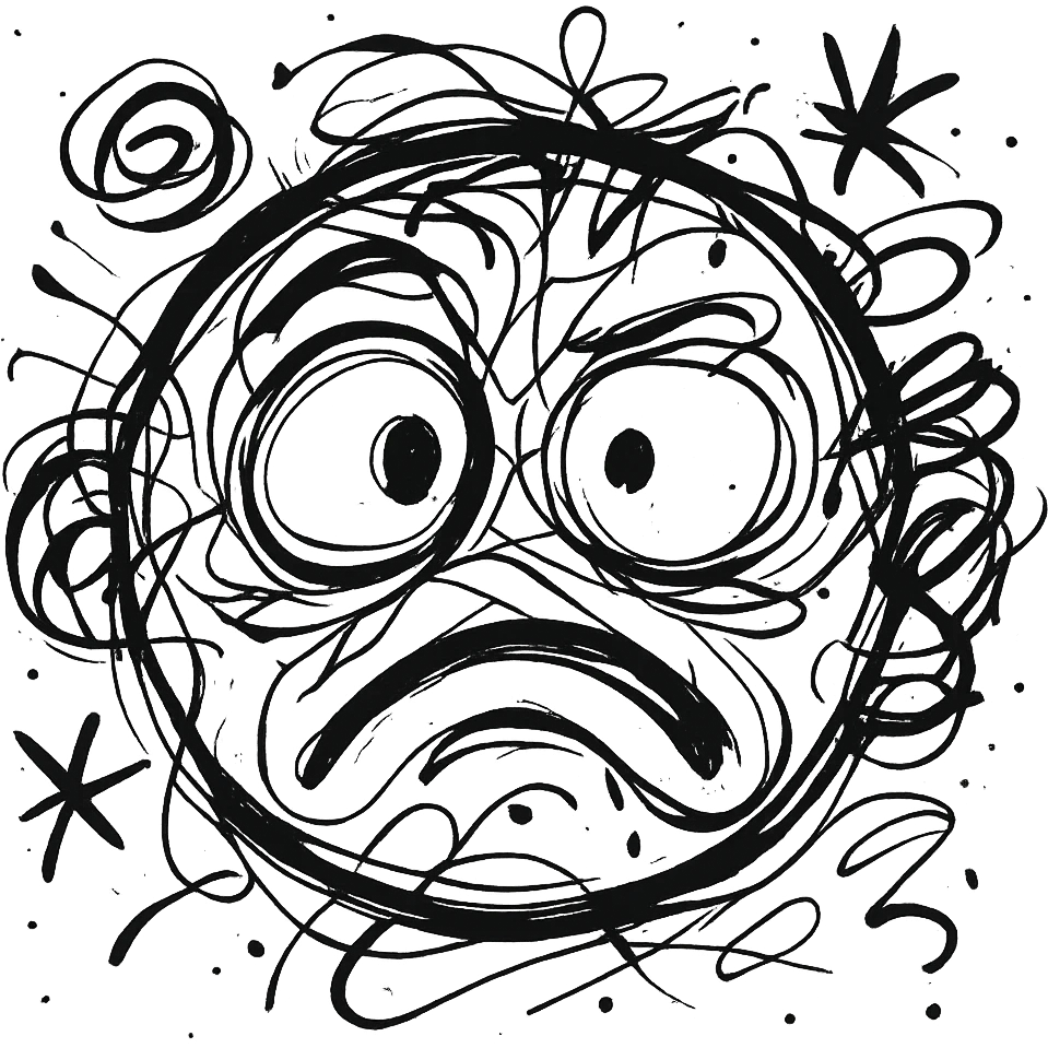 icon of a confused face emoji