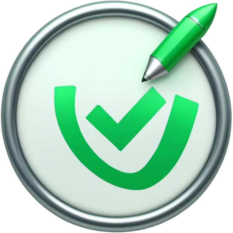 Circle bullet check mark color #99c93b emoji
