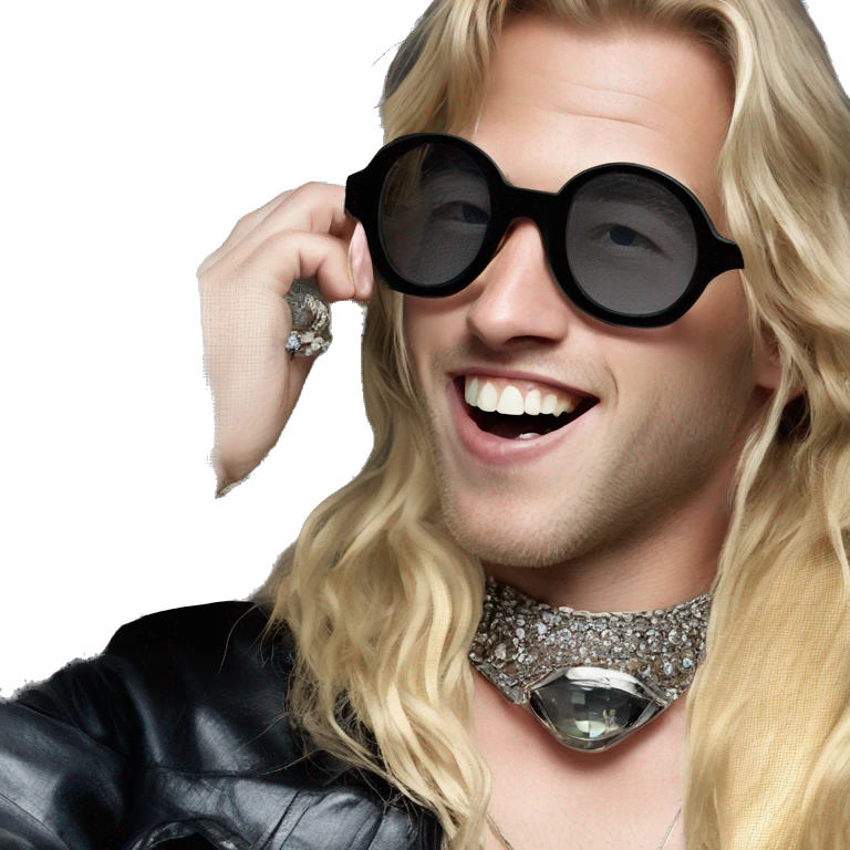 "blonde boy with sunny smile" emoji