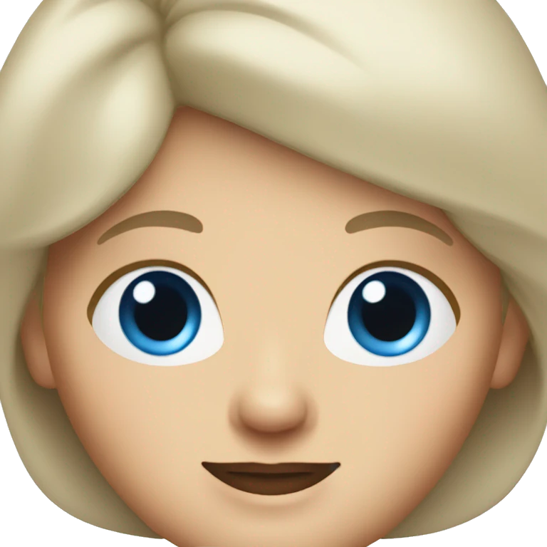grandma with blue eyes and blonde short hair emoji