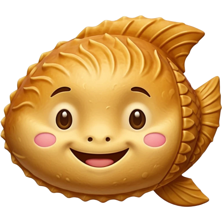 cute taiyaki shaped emoji emoji