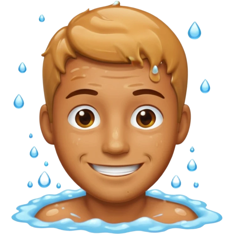 Man in shower emoji