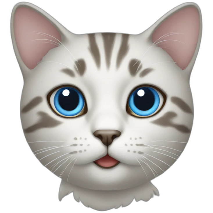 Cat blue emoji