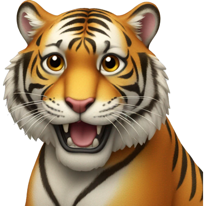 Tiger celebrating  emoji