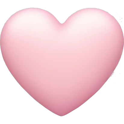 Pastel pink heart emoji