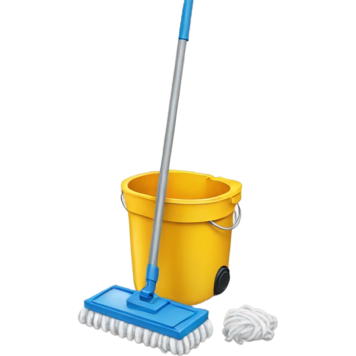Hoover mop and bucket emoji
