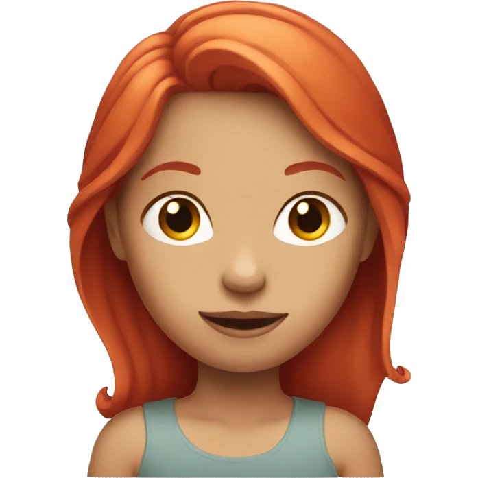 Red haired girl emoji