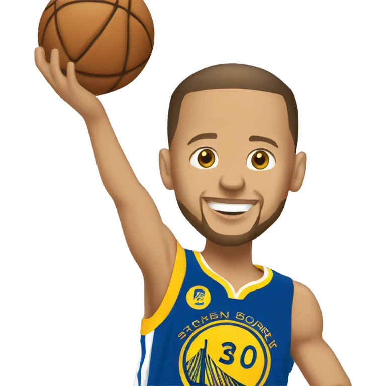 Stephen curry shooting a 3 pointer  emoji