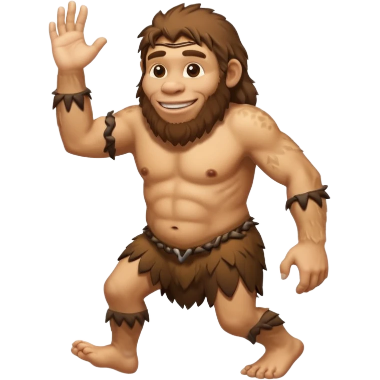 Can you make a emoji of a dumb Neanderthal  with his hands dragging on the ground? emoji