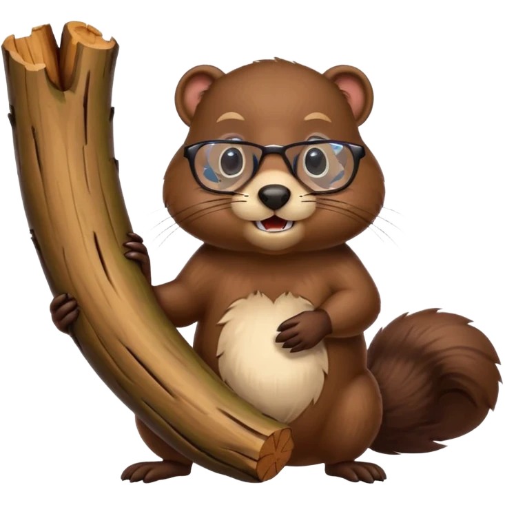 spectacled beaver emoji