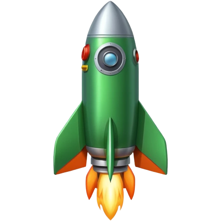green (EAF3B2) rocket  emoji
