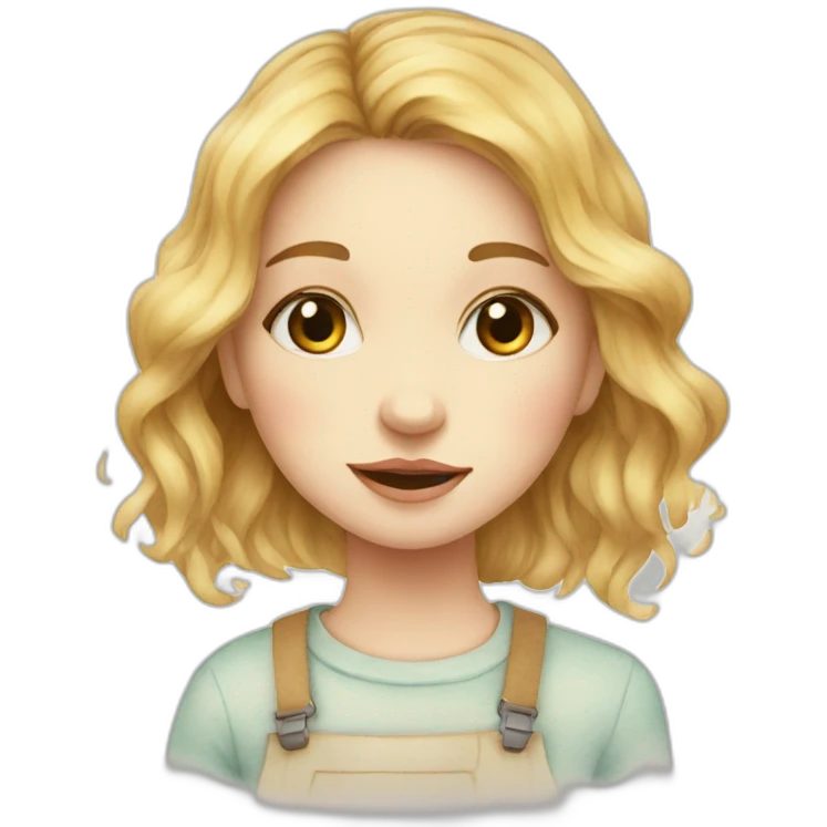 water colour girl emoji