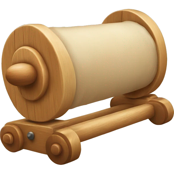 wooden dough roller emoji