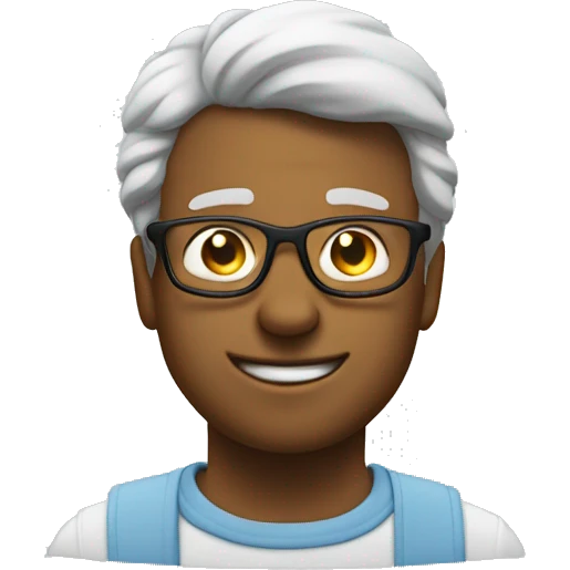 “Geek bars” in a cloudy font emoji