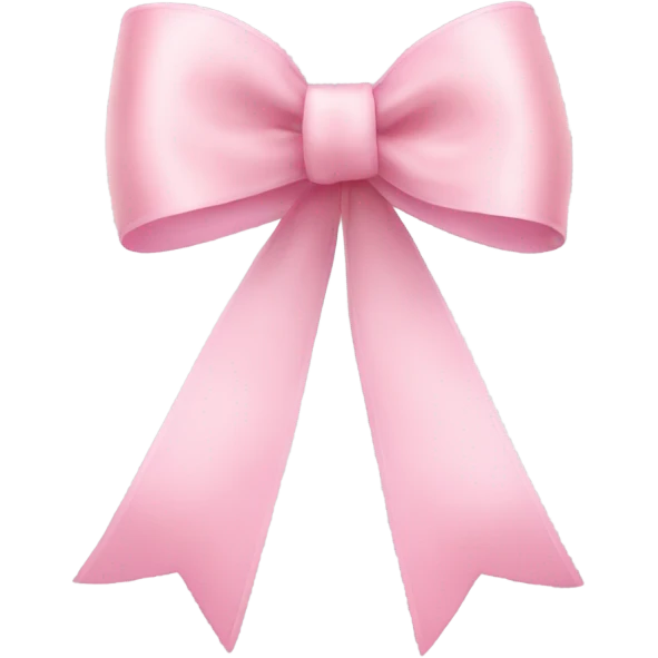 light pink ribbon bow emoji