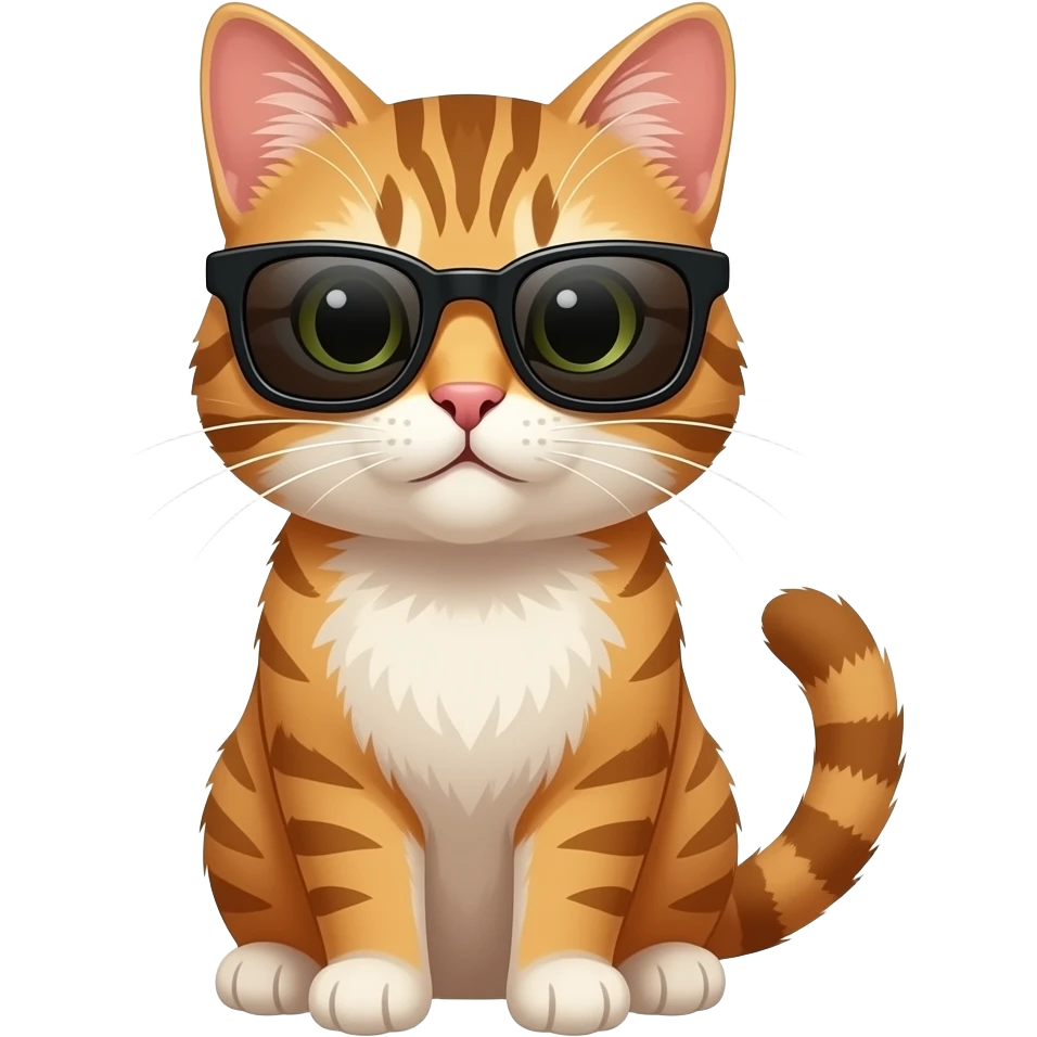 Cat wearing sunglasses emoji