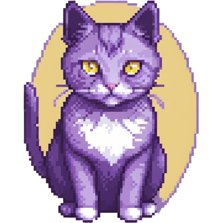 purple cat emoji