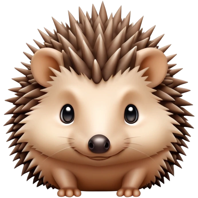 cute hedgehog with spiky back emoji
